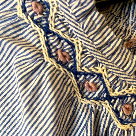 Peek Kids Smocked Boho Top with Tassels 8 - Picture 3 of 5